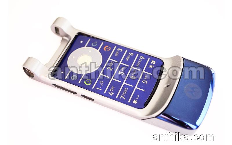 Motorola K1 Tuş ve Tuş Çerçeve Original Keypad And Keypad Frame Blue Used