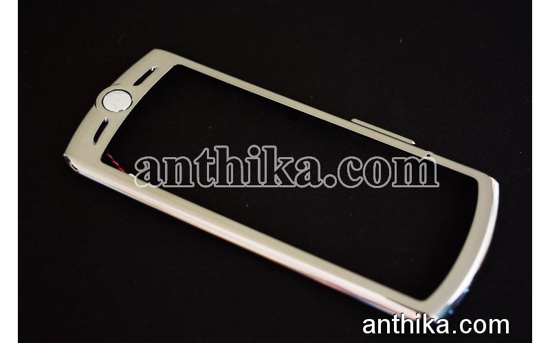 Motorola L7 Kapak Original Front Cover Silver New