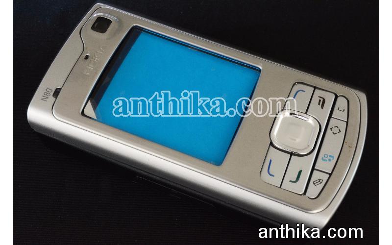 Nokia N80 Kapak Kasa Tuş Orjinal Kalitesinde Full Housing Silver New