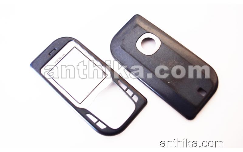 Nokia 6670 Kapak Set Original Xpress on Cover Navy Blue Used