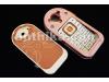 Nokia 7370 Kasa Tuş Original Middle Cover Keypad Chreme Pink New