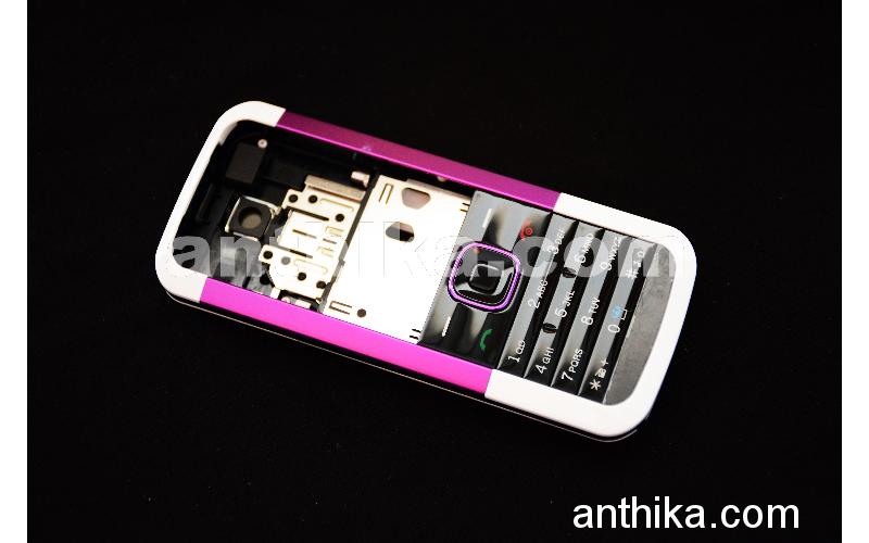 Nokia 5000 Kapak Kasa Tuş Original Full Housing White Purple New