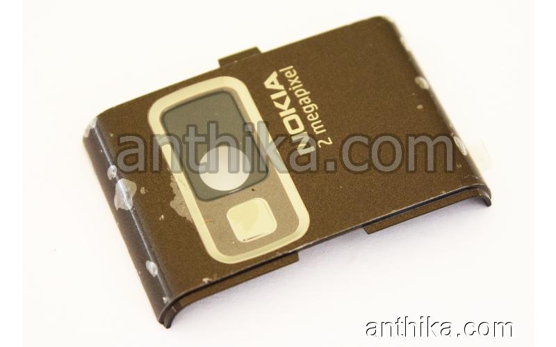 Nokia 6233 Kamera Kapak Original Camera Cover Brown New