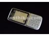 Nokia C3-01 Kapak Kasa Tuş High Quality Full Housing Silver New