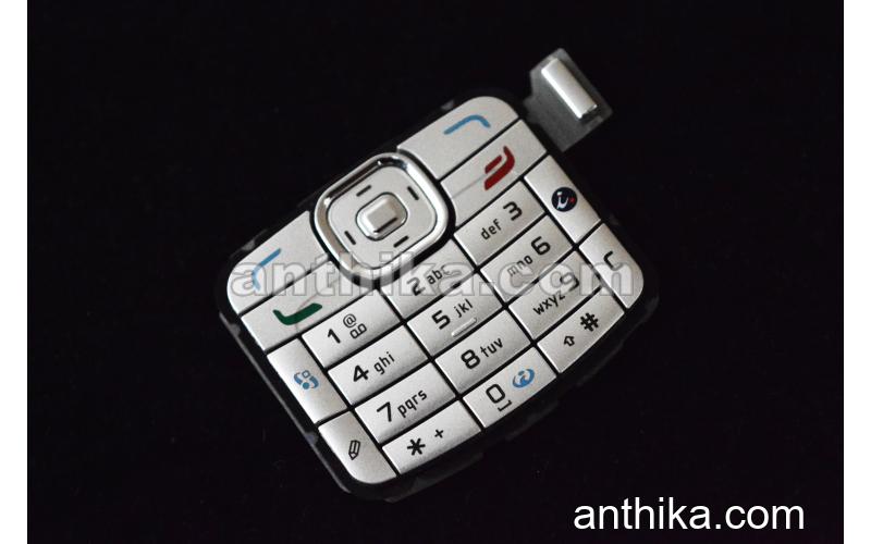 Nokia N70 Tuş Original Keypad Silver New