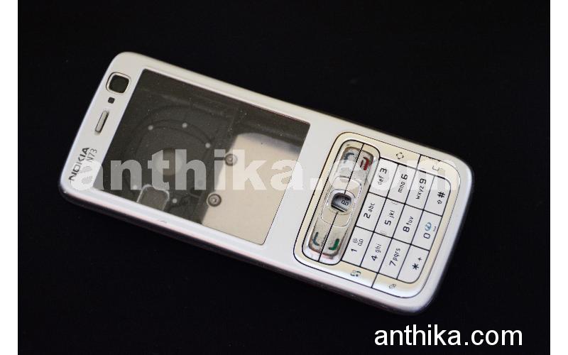 Nokia N73 Kapak Kasa Tuş Original Full Housing Silver Brown Used