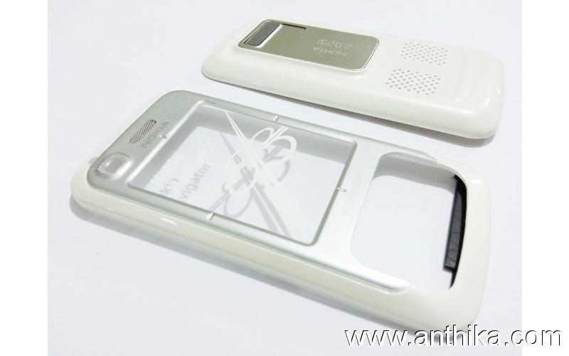 Nokia 6110 Navigator Kapak Takım White Cover