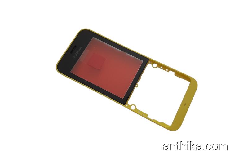 Nokia 220 Kapak Original Front Cover Yellow New