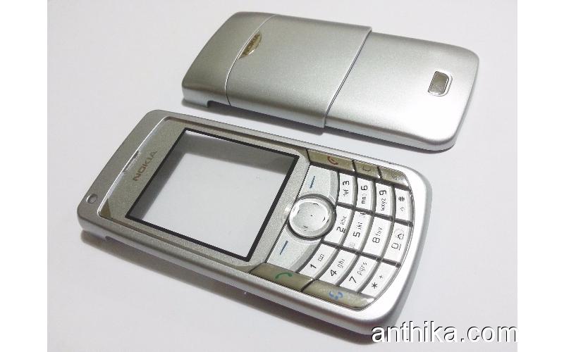 Nokia 6681 Kapak Tuş Orjinal Xpress On Cover Keypad Silver New