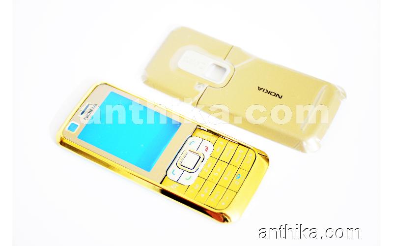 Nokia 6120 Classic Kapak Tuş High Quality Xpress on Cover Keypad Gold