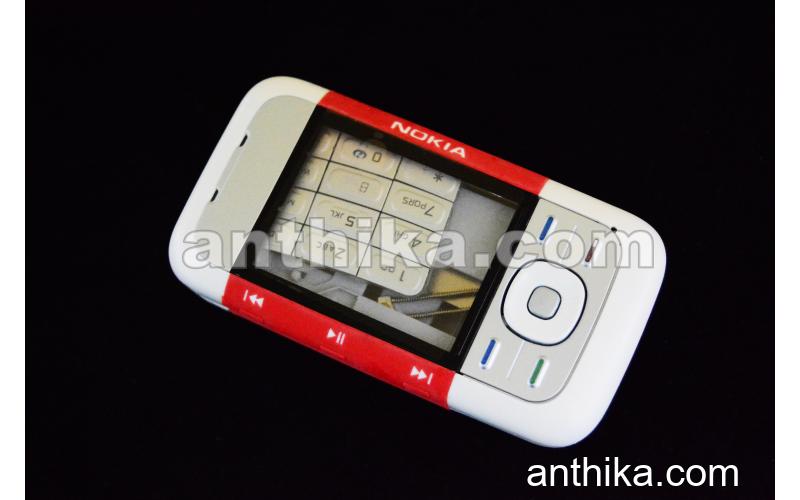 Nokia 5300 Kapak Kasa Tuş High Quality Full Housing Red White New