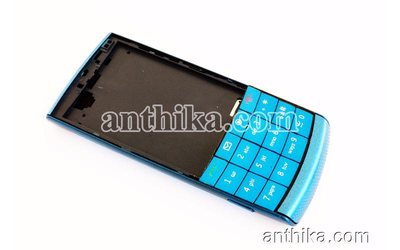 Nokia X3-02 Kapak Kasa Tuş Orjinal Kalitesinde Full Housing Blue New