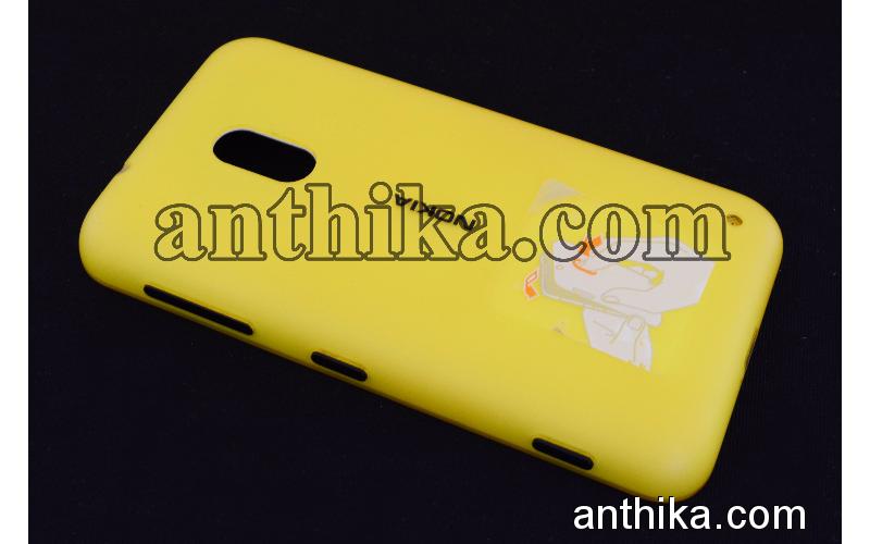 Nokia Lumia 620 Kapak Original Battery Cover Yellow New 02500T0