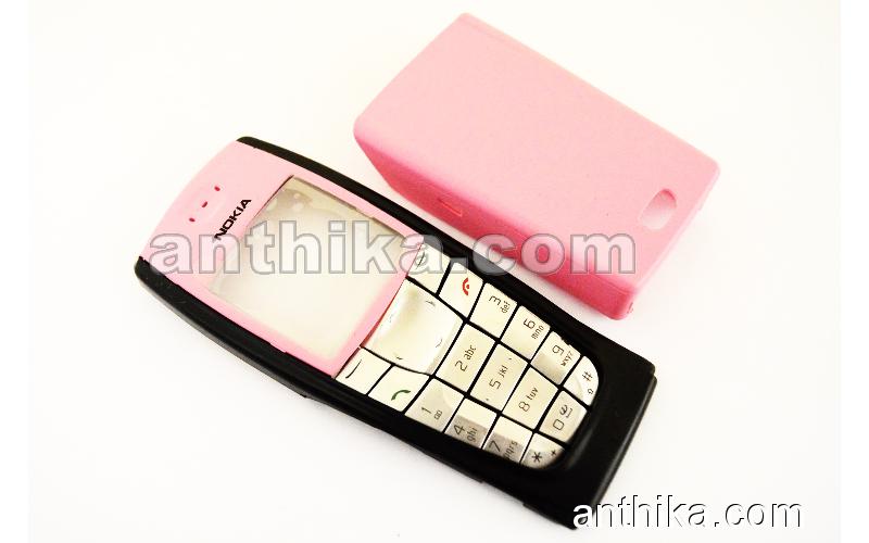 Nokia 6220 Kapak Tuş High Quality Xpress on Cover Black Pink New