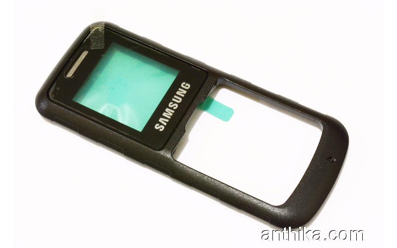 Samsung E1130 Kapak Orjinal Front Cover Black GH98-15057A