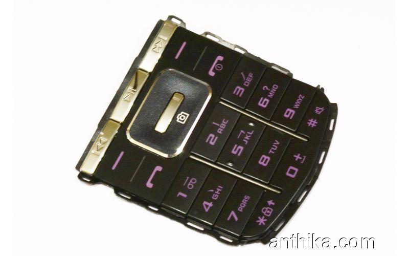 Samsung M3510 Tuş Orjinal Keypad Black Purple New