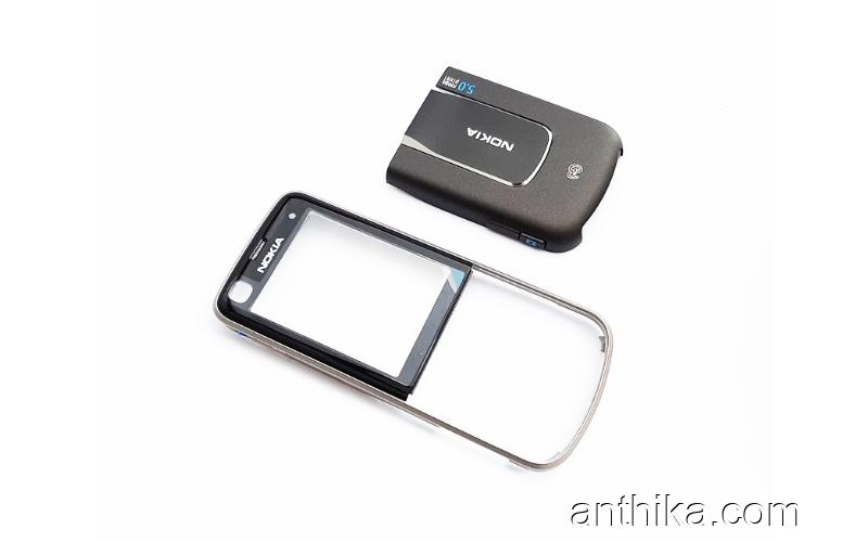 Nokia 6220 Classic Kapak Set Original Front Battery Cover Gray New