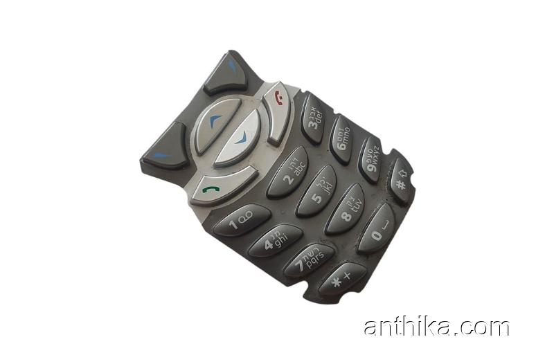 Nokia 6310 6310i Tuş Original Keypad Silver Number-4