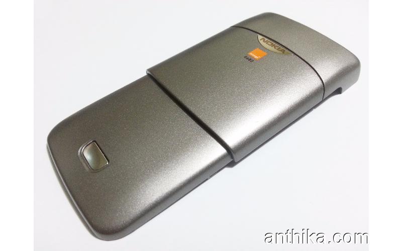 Nokia 6680 Kapak Set Orjinal Xpress On Battery Cover Silver New Orange