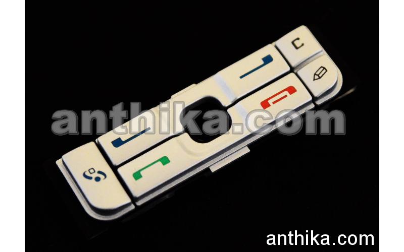 Nokia 3250 Tuş Original Menu Keypad Silver New