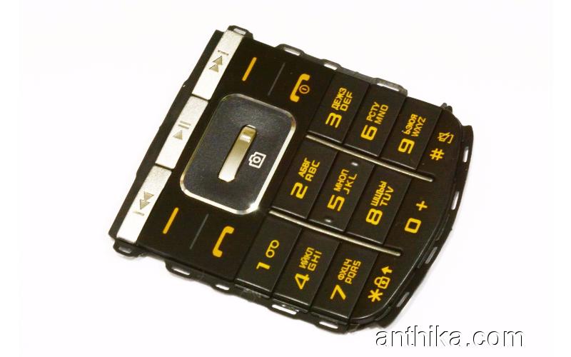 Samsung M3510 Tuş Orjinal Keypad Black Yellow New