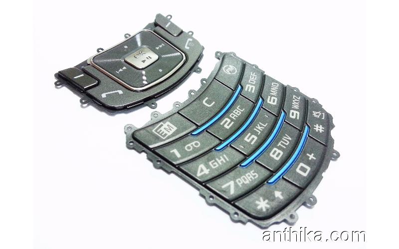 Samsung B520 Tuş Orjinal Keypad Dark Gray