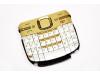 Nokia C3-00  Tuş Orjinal Keypad White Gold New