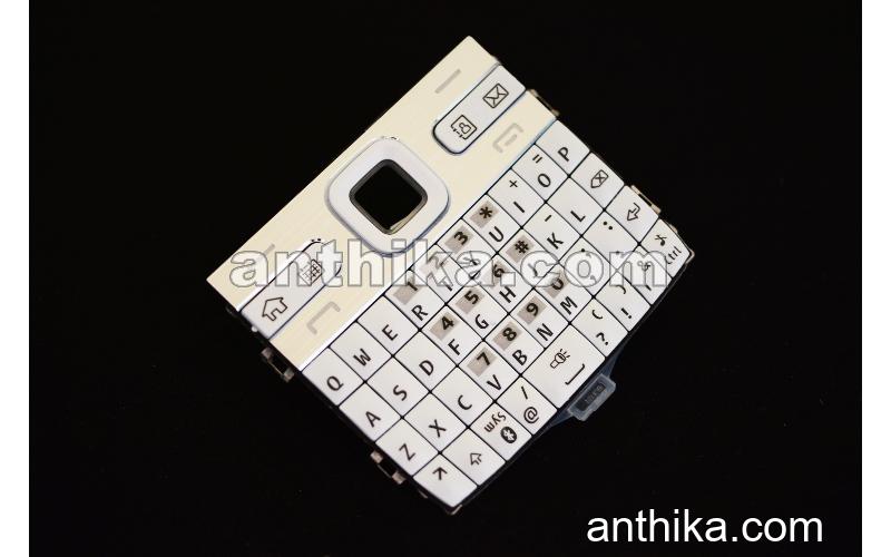 Nokia E72 Tuş Original Keypad White New