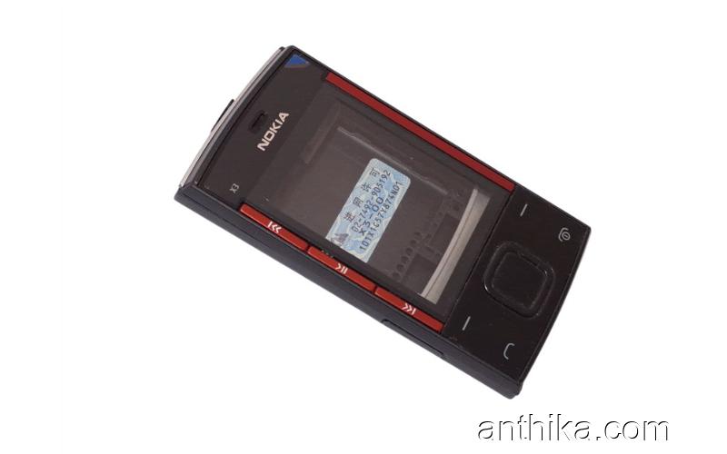 Nokia X3-00 Kapak Kasa Tuş Soket Buzzer Original Full Housing Black New