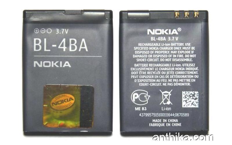 Nokia BL-4BA Batarya Pil Original Battery New