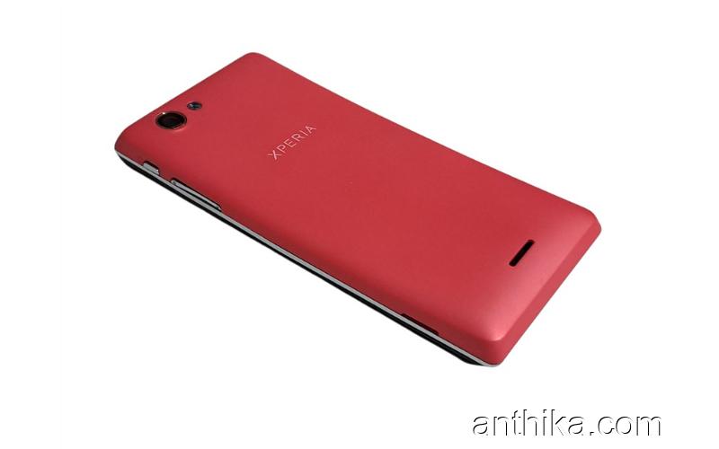 Sony Xperia J St26 St26i Kapak Kasa Original Full Housing Pink New