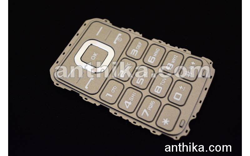 Samsung C3595 Tuş Original Keypad Dark Grey New