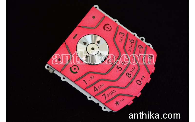 Motorola L6 Tuş Original Keypad Pink New