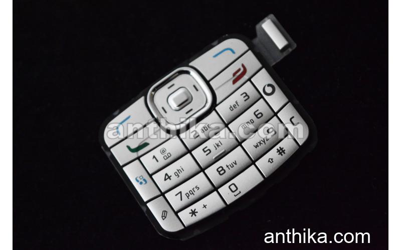 Nokia N70 Tuş Original Keypad Silver with Vodafone Logo New