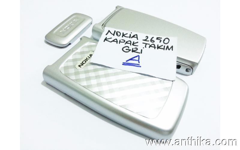 Nokia 2650 2652 Kapak 1.ci Kalite Silver