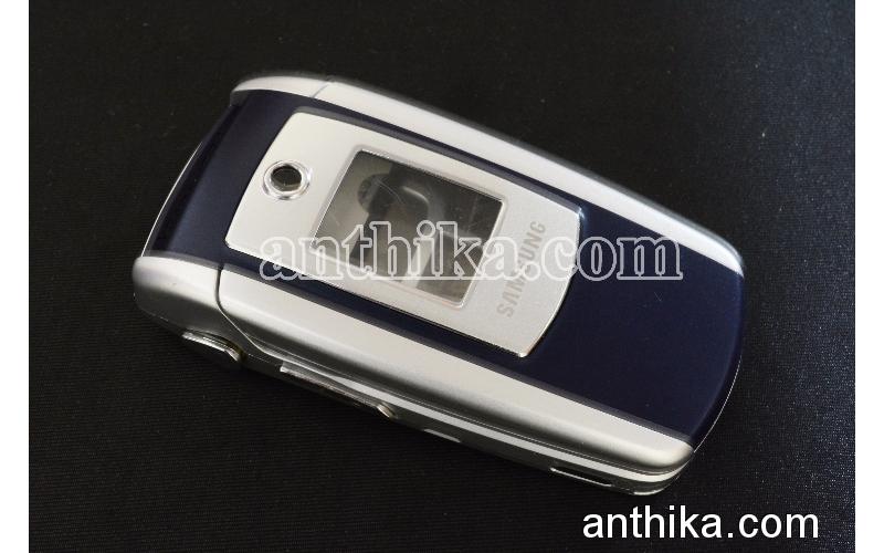 Samsung E700 Kapak Kasa Tuş Orjinal Housing Navy Blue New