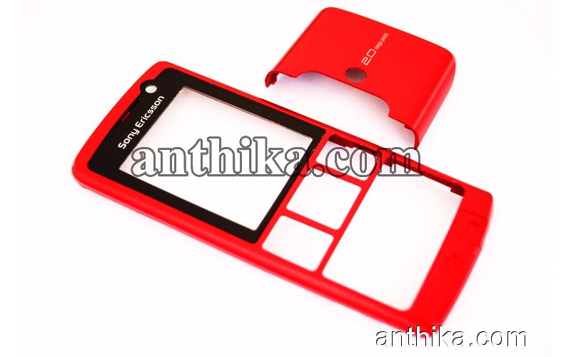 Sony Ericsson K610 K610i Kapak Orjinal Front Cover Red Used