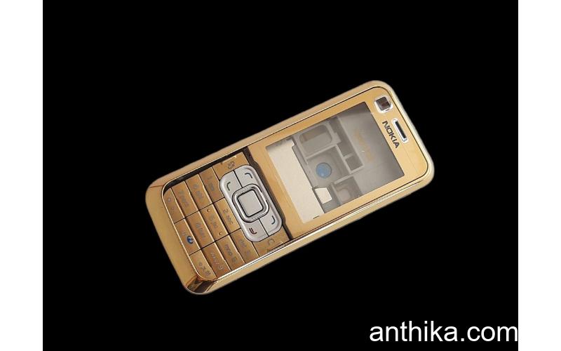 Nokia 6120 Classic Kapak Kasa Tuş High Quality Full Housing Gold New