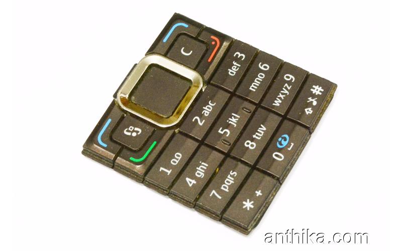 Nokia E90 Tuş Orjinal Keypad Used Mocca Brown