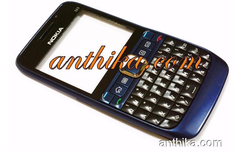 Nokia E63 Kapak Tuş Orjinal Cover And Keypad Navy Blue Used