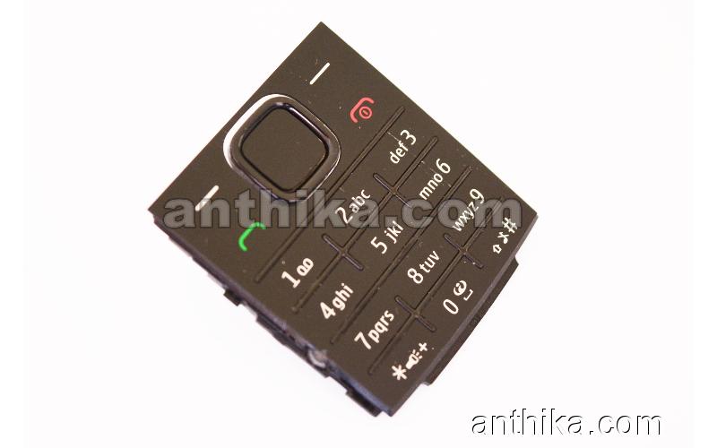 Nokia X2-00 Tuş Original Keypad Black New