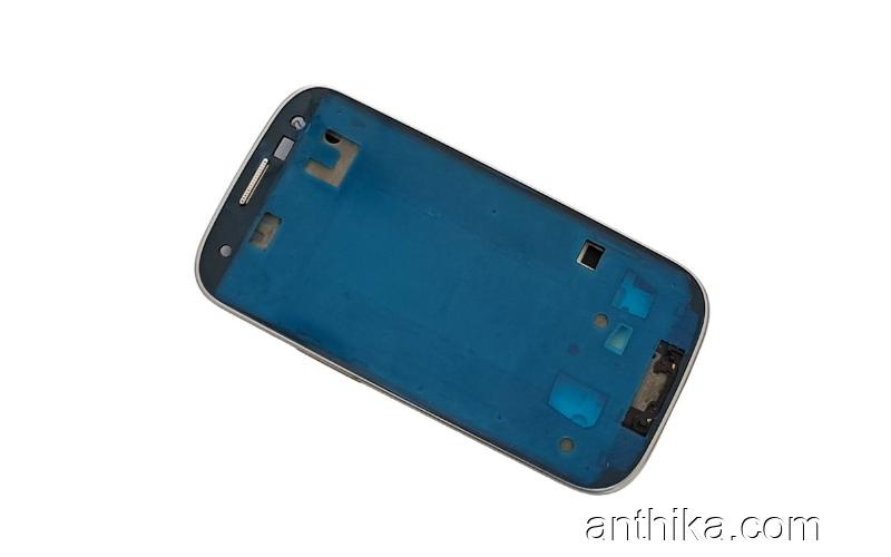 Samsung i9300 Kasa Ekran Çerçeve Galaxy S3 Kasa Gri