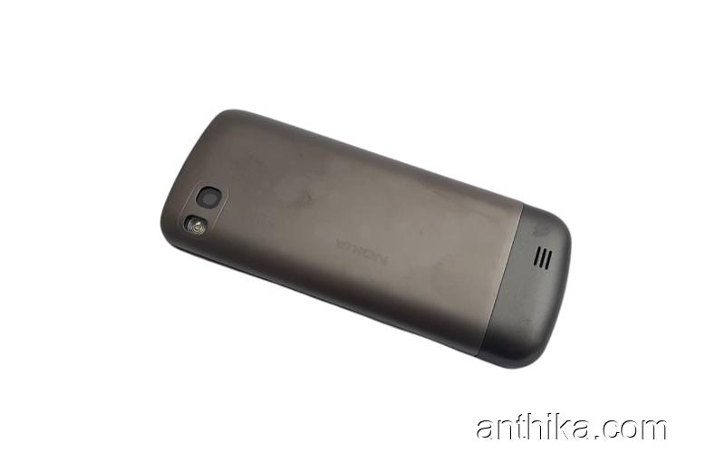 Nokia C3-01 Kapak Kasa Tuş  Original Full Housing Dark Gray New