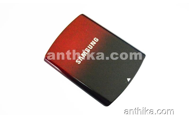 Samsung S5200 Kapak Original Battery Cover Black Red New