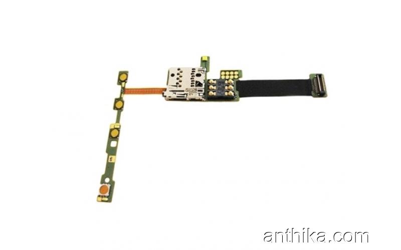 Nokia E66 Flex Film Nokia E66 Sim and Sd Card Reader Volume Flex Cable