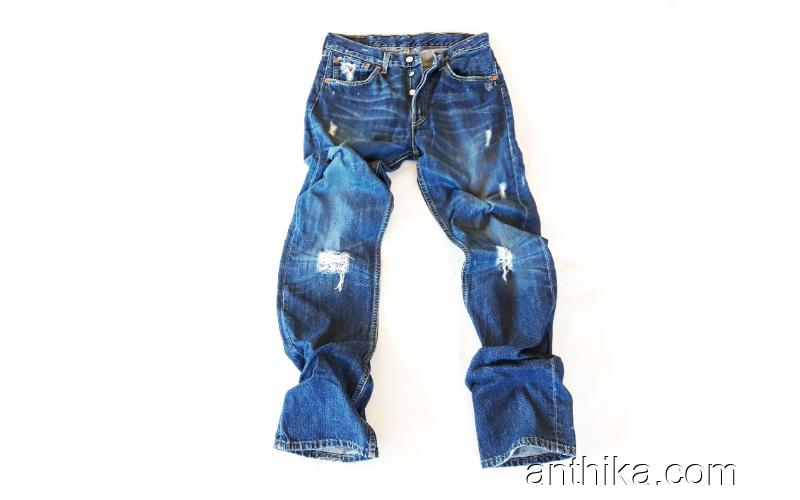 Levis 501 Kot Pantolon Jeans Orjinal Taşlamalı 31x34 Beden