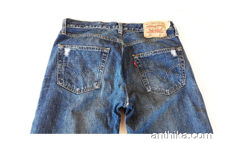 Levis 501 Kot Pantolon Jeans Orjinal Taşlamalı 31x34 Beden