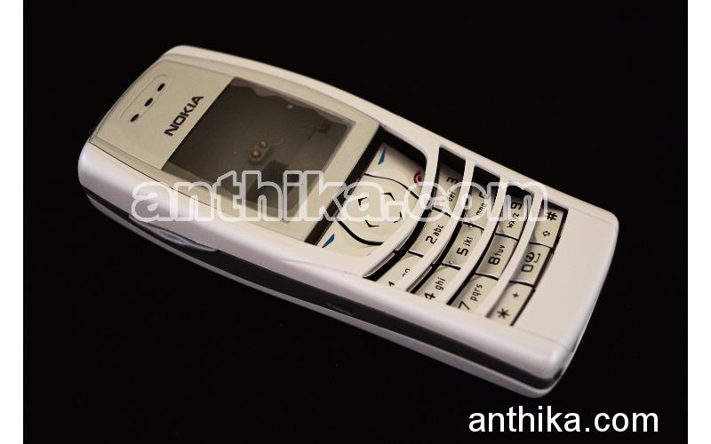 Nokia 6610 Kapak Kasa Tuş Original Full Housing White New