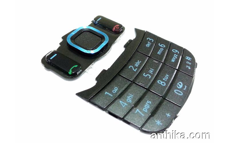 Nokia 6600 Slide  Tuş Orjinal Keypad Black