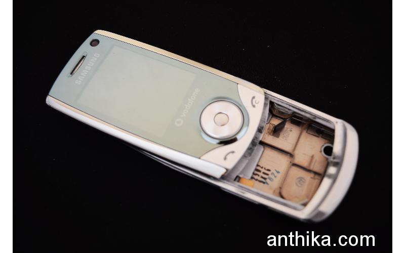 Samsung U700 Kapak Kasa Tuş Original Housing Silver Used